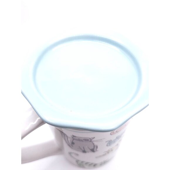 Signature Housewares Cat-Themed Stoneware Mug With Lid Dishwasher & Microwave - Picture 5 of 10